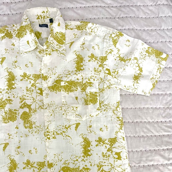 Paul Smith Other - Paul Smith London FLORAL STAMP Button Shirt